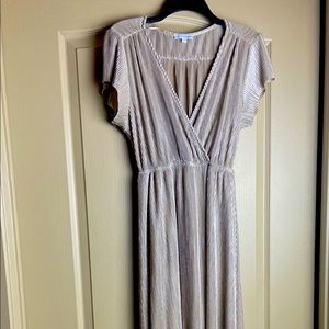 Gold metallic bridesmaid/ special occasion dress